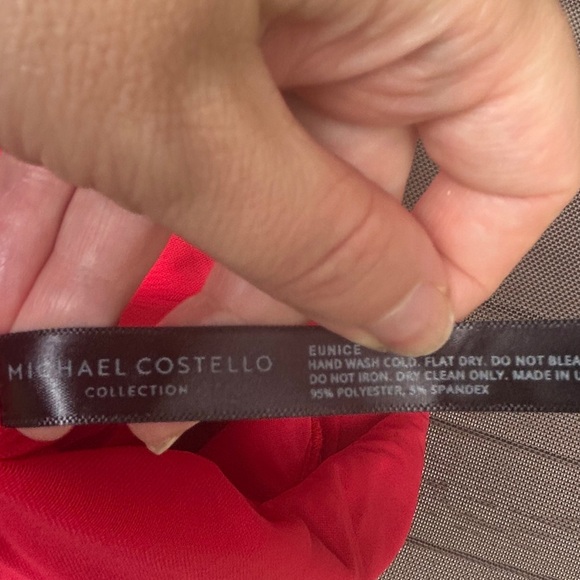 Michael Costello Collection Eunice Asymmetric Knit Gown - Picture 7 of 7